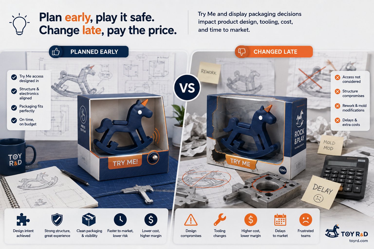 Plan early to avoid rework and mold changes